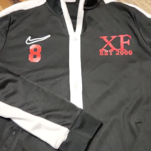 Nike Black and White Men's Track Jacket - Picture 10 of 11